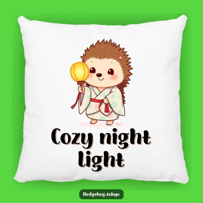 Funny Hedgehog Lantern Pillow: Cozy Comfort with Gentle Glow Design