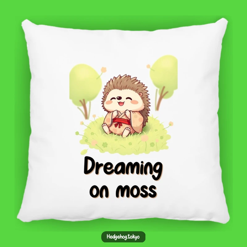 Funny Hedgehog Rolling Pillow: Cozy Comfort with Joyful Moss Design