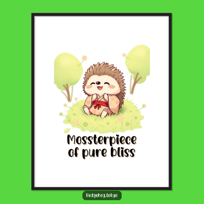 Free Printable Hedgehog Rolling Art: Funny Downloadable Decor for a Playful Vibe!