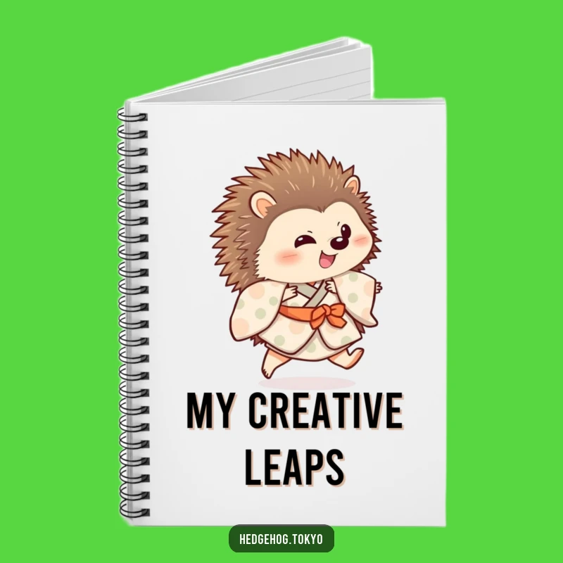 Funny Hedgehog Kimono Notebook: Playful Journal, Hilarious Animal Gift
