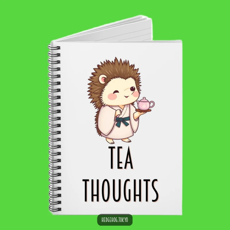 Funny Hedgehog Tea Set Notebook: Jot Down Ideas with Hilarious Balance!